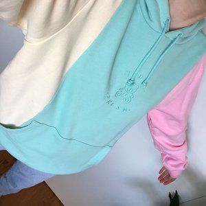 Teddy Fresh Pastel Colorblock Hoodie